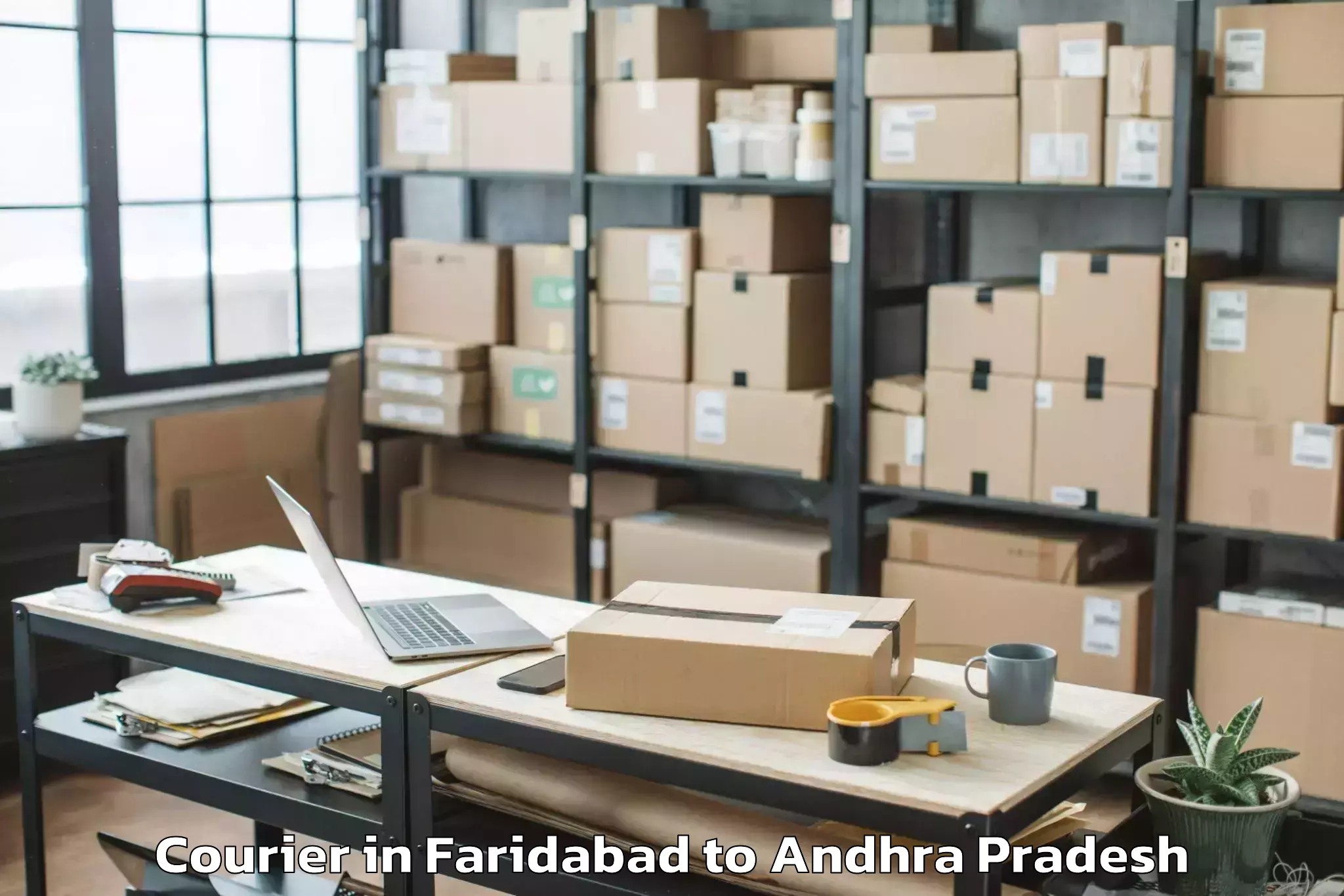 Get Faridabad to T Sundupalli Courier